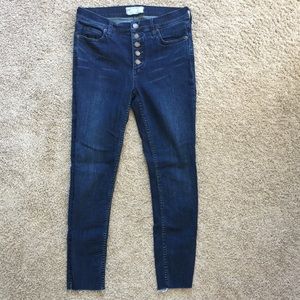 Free People Raw Hem Denim